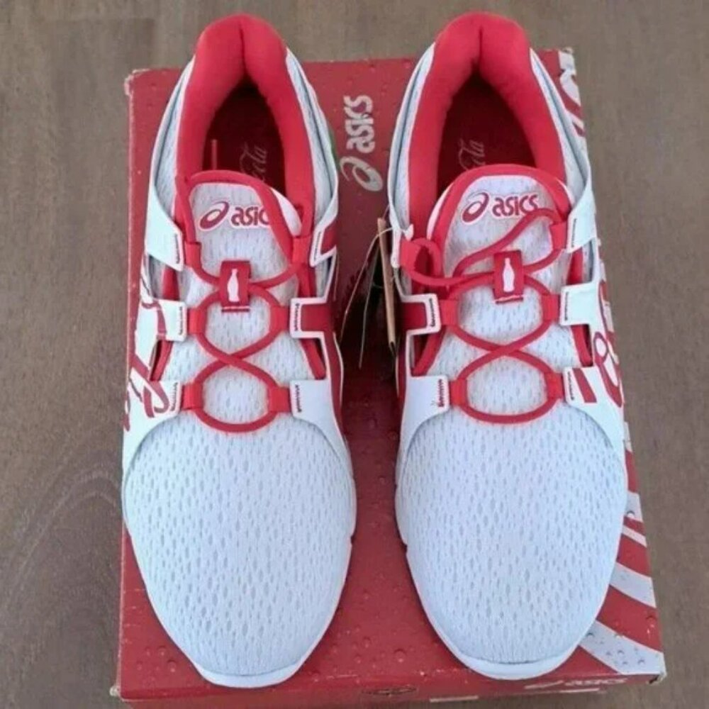 ASICS GEL-QUANTUM 90™ TYO / Coca-Cola - Color: White/Red - Size: Men 9.5 - Picture 2 of 9